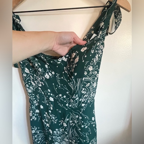 Reformation Green Floral Midi Dress - Picture 6 of 9